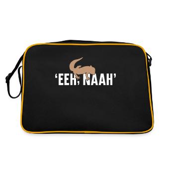 Gargoyle Geckos I Can Eeh Fly, Naah - Retro Bag - black/gold - Back