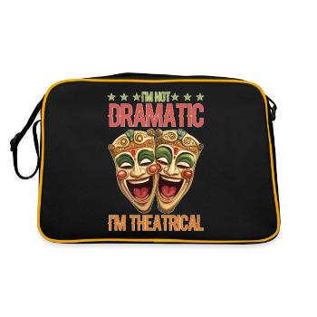 I'm Not Dramatic, I'm Theatrical 75 - Retro Tasche - Schwarz/Gold - Hinten