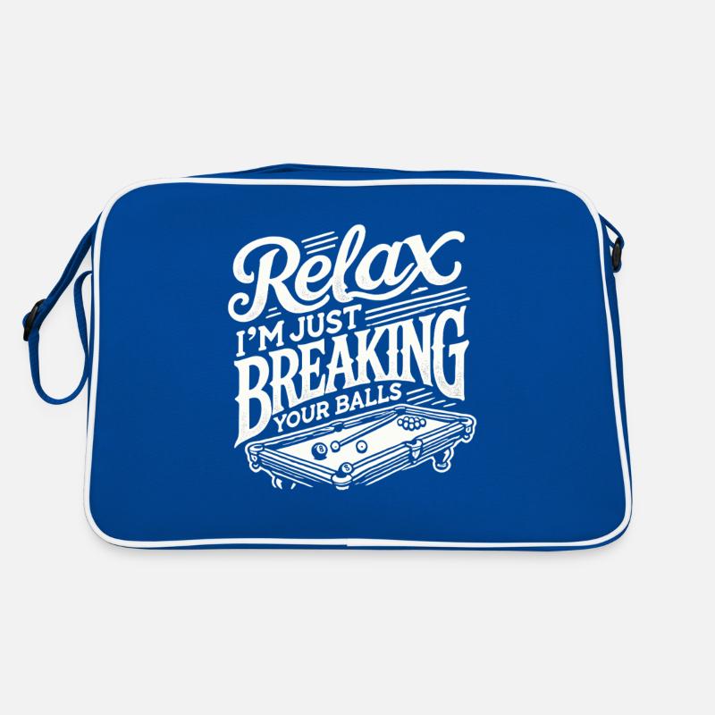 Entspann dich, ich brech dir nur die Eier Retro Tasche