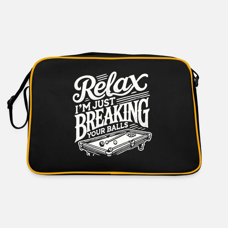 Entspann dich, ich brech dir nur die Eier Retro Tasche