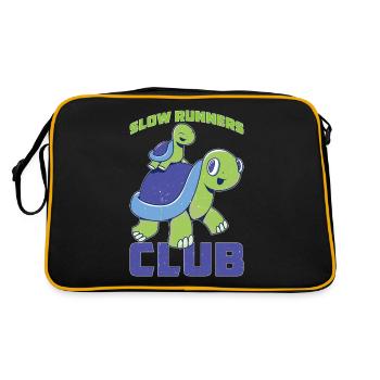 Slow Runners Club 18 - Retro Tasche - Schwarz/Gold - Hinten