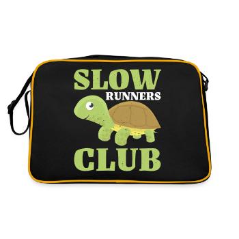 Slow Runners Club 19 - Retro Tasche - Schwarz/Gold - Hinten