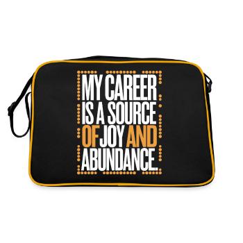 My career is a source of joy and - Retro Bag - black/gold - Back
