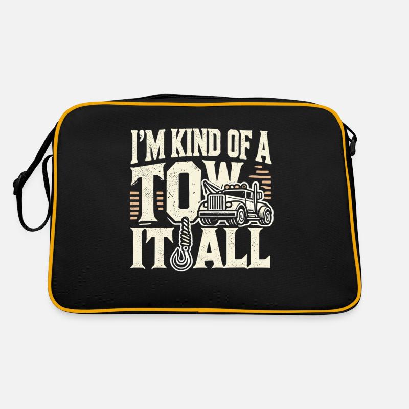 Ich bin so etwas wie ein Abschlepper Retro Tasche