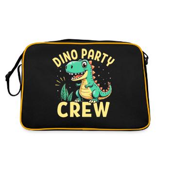 Décorations de fête de dinosaures - Sac Retro - noir/or - Dos