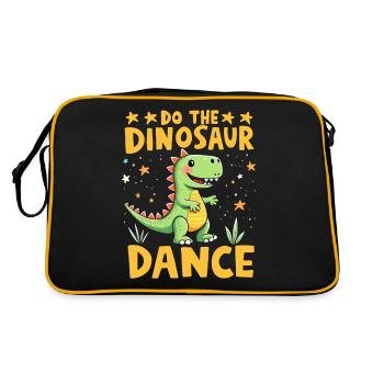 Décorations de fête de dinosaures - Sac Retro - noir/or - Dos
