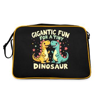 Décorations de fête de dinosaures - Sac Retro - noir/or - Dos