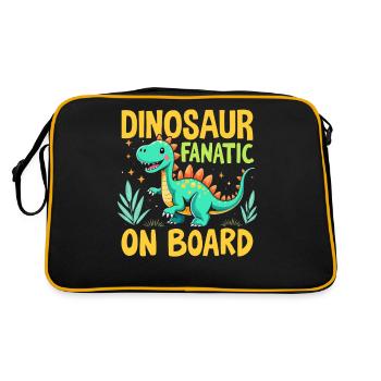 Décorations de fête de dinosaures - Sac Retro - noir/or - Dos