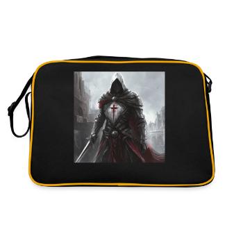 Soldat Krieger - Retro Tasche - Schwarz/Gold - Hinten