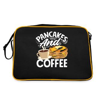 Crêpes et café pour les connaisseurs - Sac Retro - noir/or - Dos