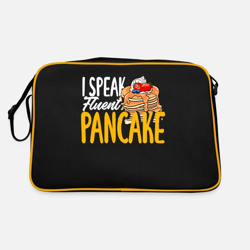 Pfannkuchen Ich Spreche Flüssig Retro Tasche
