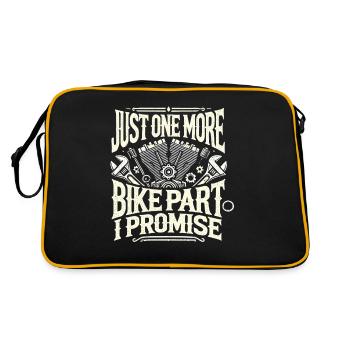 Nur noch ein Fahrrad Teil I Versprechen - Retro Tasche - Schwarz/Gold - Hinten