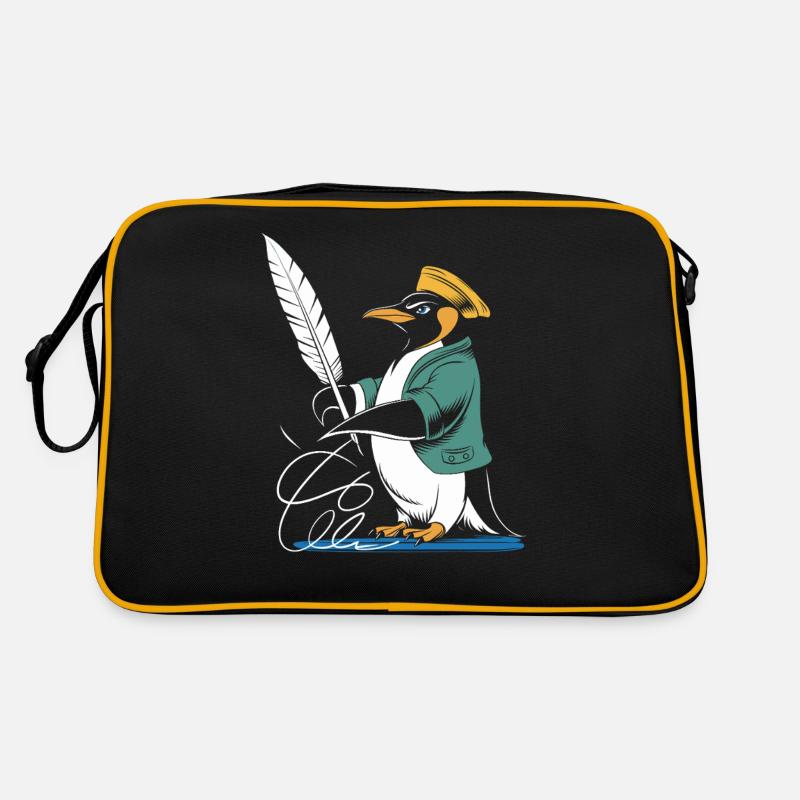 Calligraphie Pingouin Créativité avec Plume Sac Retro