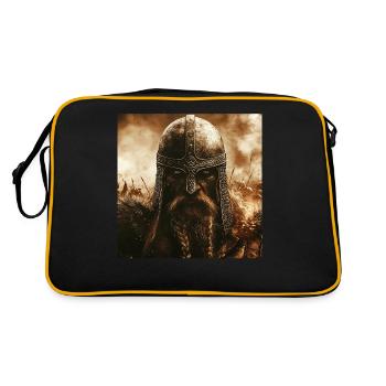 Wikinger - Retro Tasche - Schwarz/Gold - Hinten