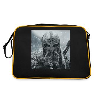 Wikinger - Retro Tasche - Schwarz/Gold - Hinten