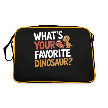 Décorations de fête de dinosaures - Sac Retro - noir/or - Dos