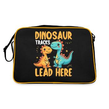 Décorations de fête de dinosaures - Sac Retro - noir/or - Dos