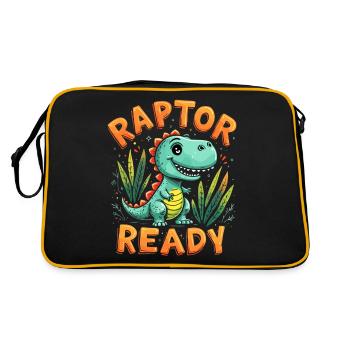 Décorations de fête de dinosaures - Sac Retro - noir/or - Dos