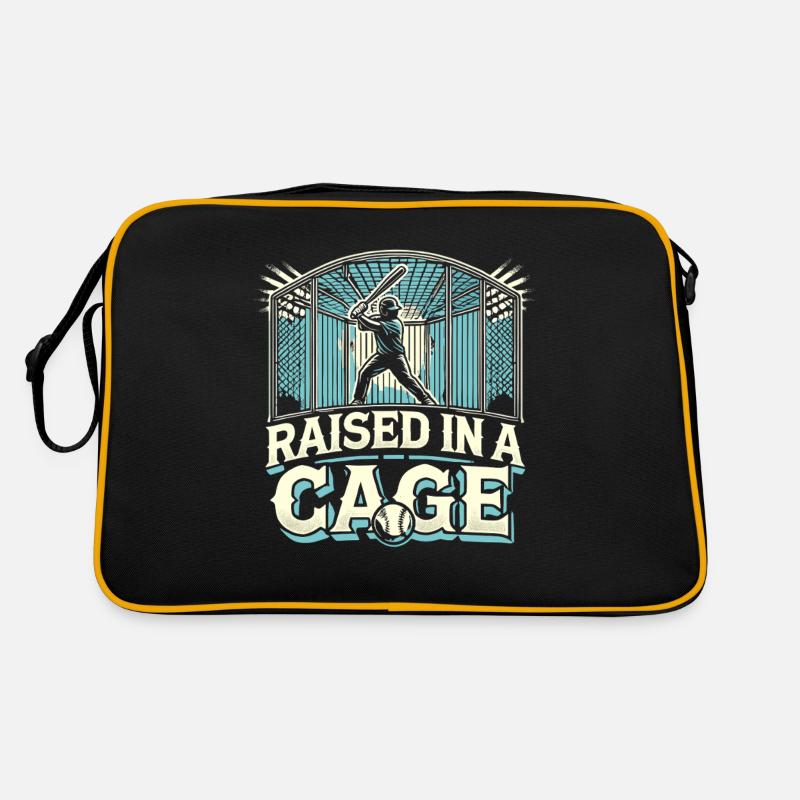In einem Käfig aufgezogen Retro Tasche