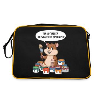 Artiste Peintre Créatif Organisé Cuter - Sac Retro - noir/or - Dos