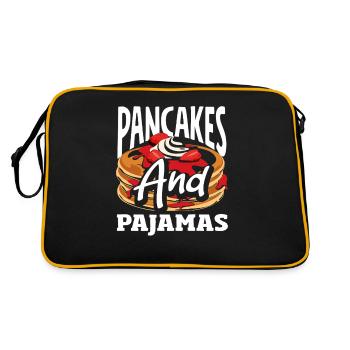 Pancakes and pyjamas Breakfast pleasure - Retro Bag - black/gold - Back