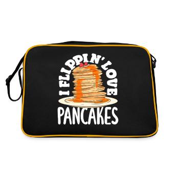Pancakes Flippin' Love Breakfast Delight - Retro Bag - black/gold - Back