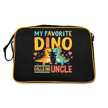 Décorations de fête de dinosaures - Sac Retro - noir/or - Dos
