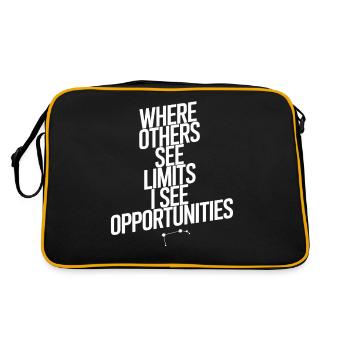 Signe du zodiaque du caractère du Bélier : où d’autres limites - Sac Retro - noir/or - Dos