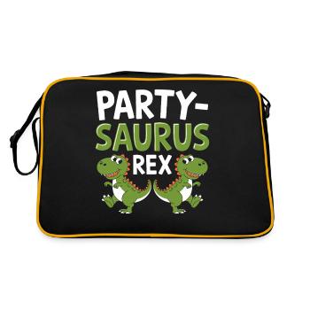 Décorations de fête de dinosaures - Sac Retro - noir/or - Dos