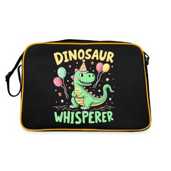 Décorations de fête de dinosaures - Sac Retro - noir/or - Dos