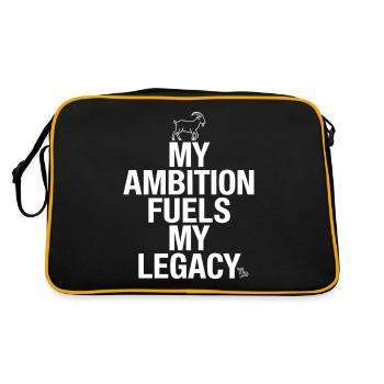 Capricorn zodiac sign: My ambition drives my - Retro Bag - black/gold - Back
