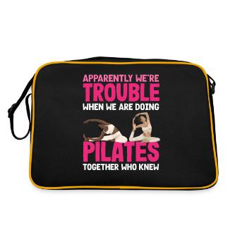 Pilates Ensemble, nous sommes un problème - Sac Retro - noir/or - Dos