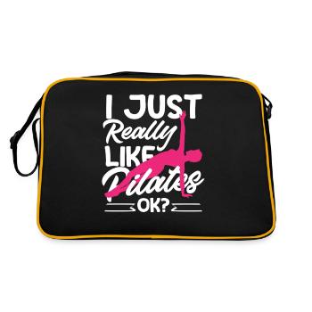 Pilates J’aime beaucoup le Pilates - Sac Retro - noir/or - Dos