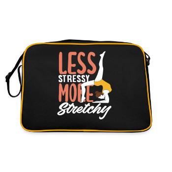 Pilates: Less stress, more flexibility - Retro Bag - black/gold - Back