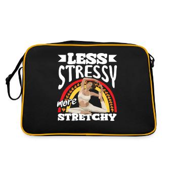 Pilates: Less stress, more flexibility - Retro Bag - black/gold - Back