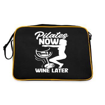 Pilates Now Wine Later Fun Workout - Sac Retro - noir/or - Dos