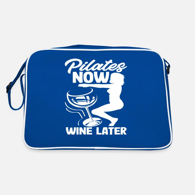Pilates Now Wine Later Fun Workout Sac Retro