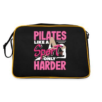 Pilates Like a Sport Only Harder - Retro Bag - black/gold - Back