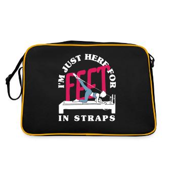 Pilates: Here For Feet In Straps - Retro Bag - black/gold - Back