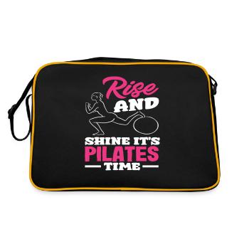 L'heure du Pilates : levez-vous et brillez - Sac Retro - noir/or - Dos