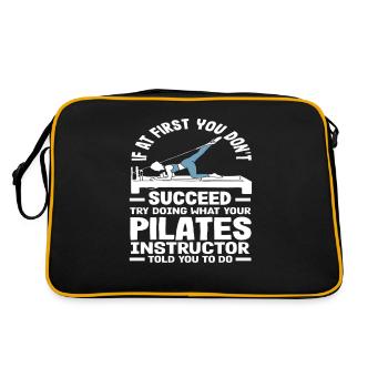 Pilates Success With Instructor Instructions - Retro Bag - black/gold - Back