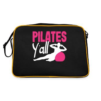 Pilates pour tous les amateurs de fitness - Sac Retro - noir/or - Dos