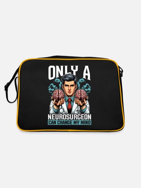 Seul un neurochirurgien peut changer mon cerveau - Sac Retro - noir/or - Dos