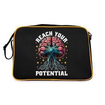 Neurochirurgien Atteignez votre potentiel Neuroscientifique - Sac Retro - noir/or - Dos