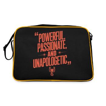 Passionate Scorpio: Powerful and - Retro Bag - black/gold - Back