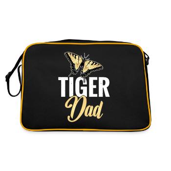 Tiger Swallowtails Papillons Tiger Dad - Sac Retro - noir/or - Dos