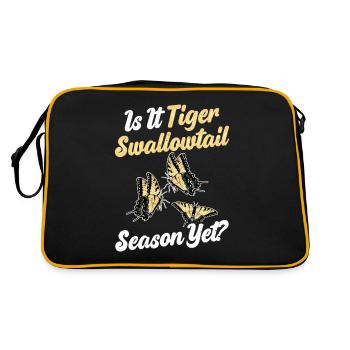 Ist Es Schon Tiger Swallows -Saison? - Retro Tasche - Schwarz/Gold - Hinten