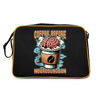 Neurosurgeon Coffee Brain Surgeon Coffee Lover - Retro Bag - black/gold - Back