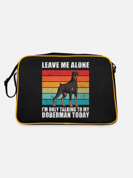 Cadeaux Doberman - Sac Retro - noir/or - Dos