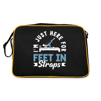 Pilates: Just Here For Feet In Straps - Retro Bag - black/gold - Back
